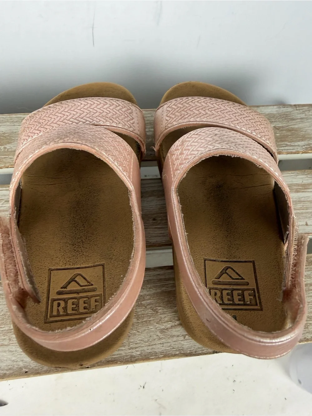 Reef Kids Little Water Vista sandals in the Golden Hour color size 8